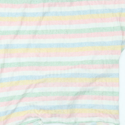New Look Womens Multicoloured Striped  Basic Blouse Size M