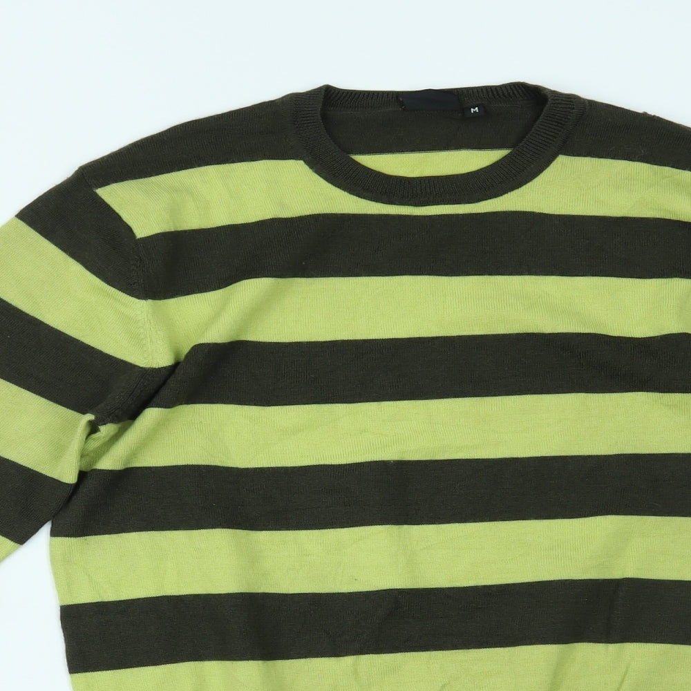 Paul Smith Mens Yellow Striped  Pullover Jumper Size M