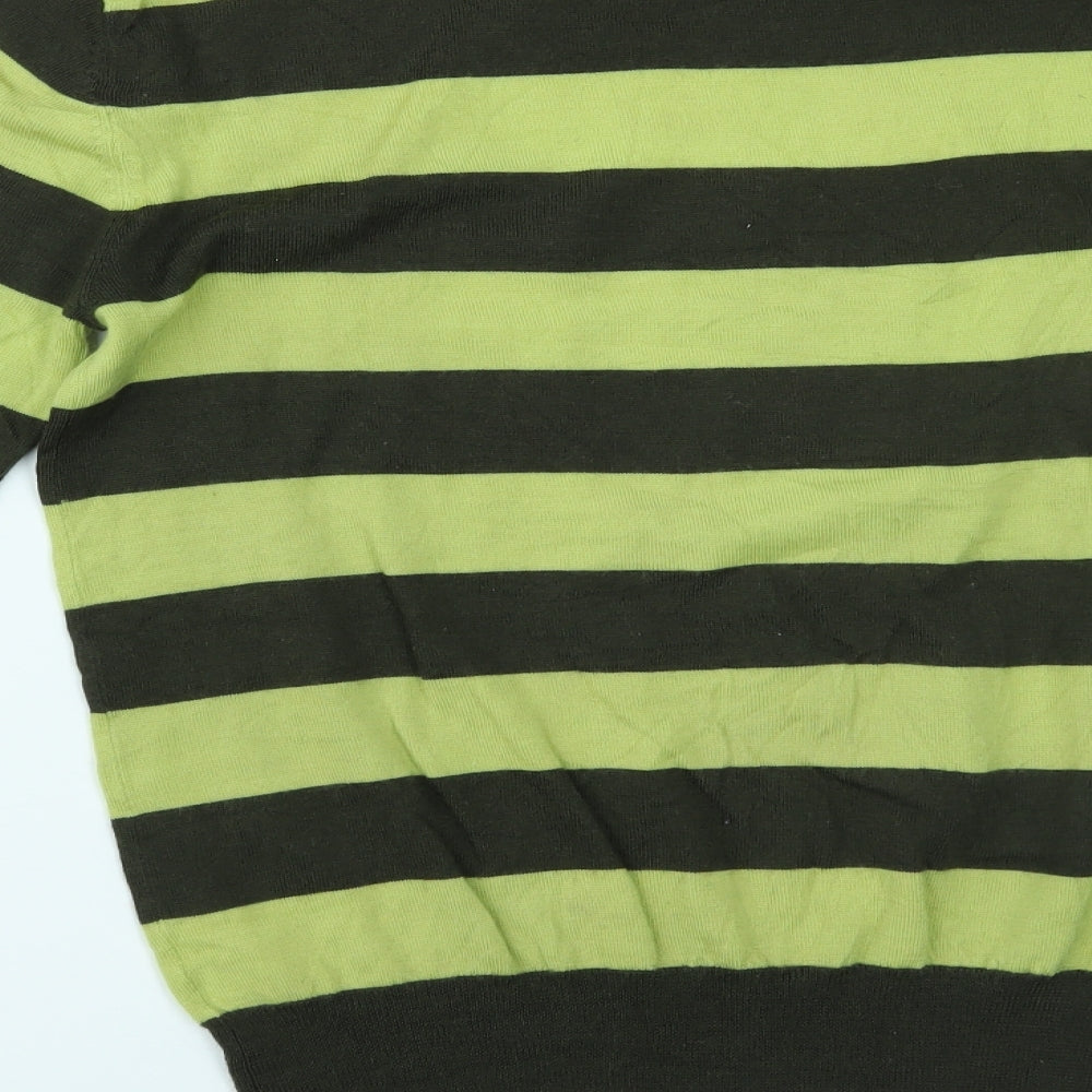 Paul Smith Mens Yellow Striped  Pullover Jumper Size M