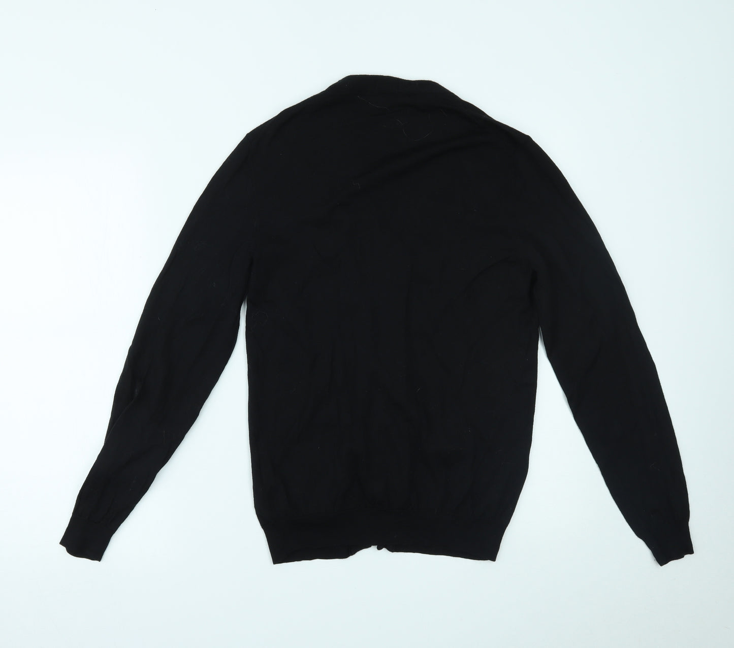 HUGO BOSS Mens Black   Cardigan Jumper Size L