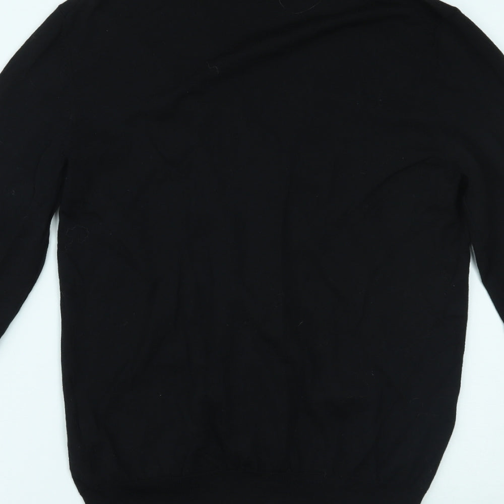 HUGO BOSS Mens Black   Cardigan Jumper Size L