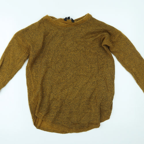 New Look Womens Yellow   Pullover Jumper Size 10