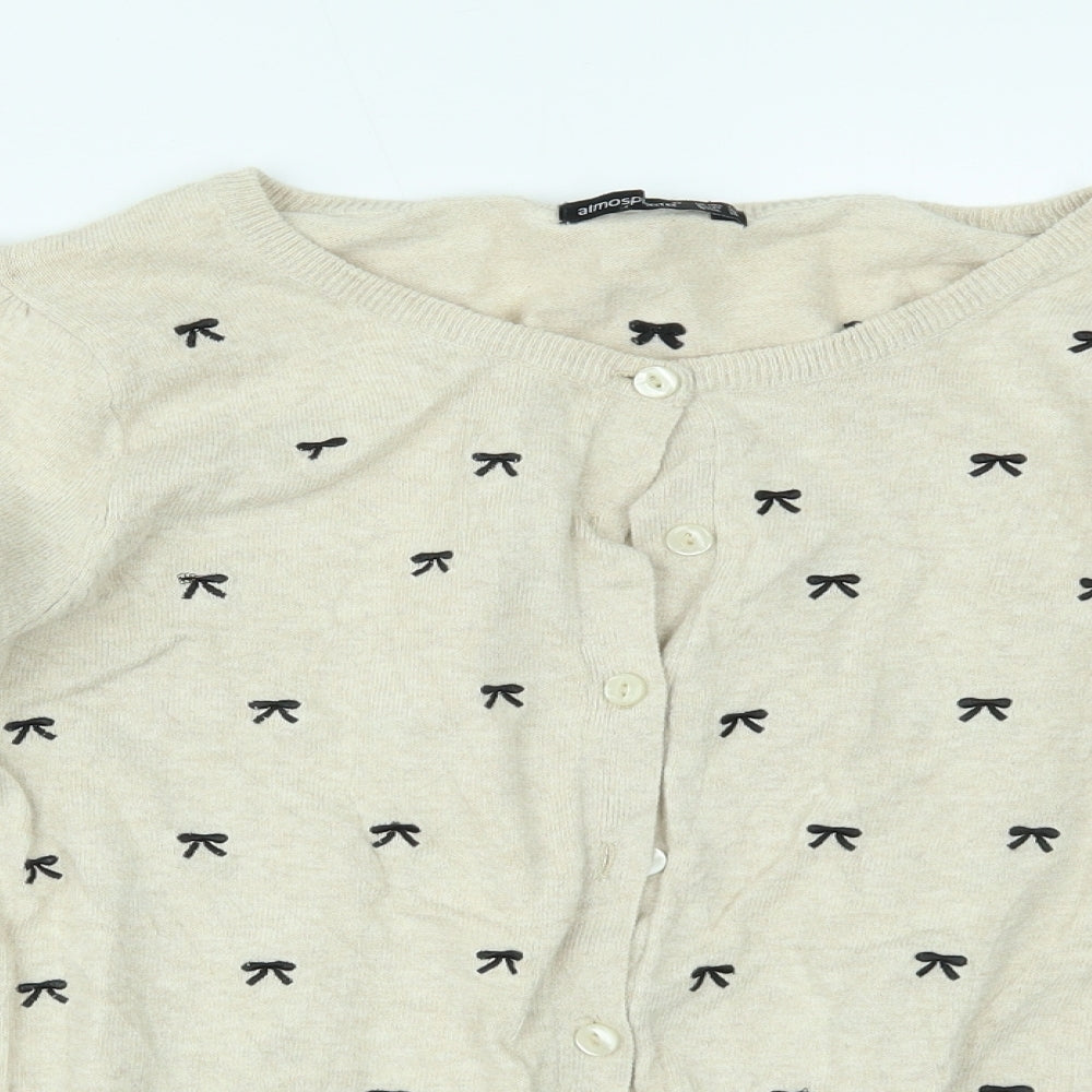 Primark Womens Beige   Cardigan Jumper Size 12