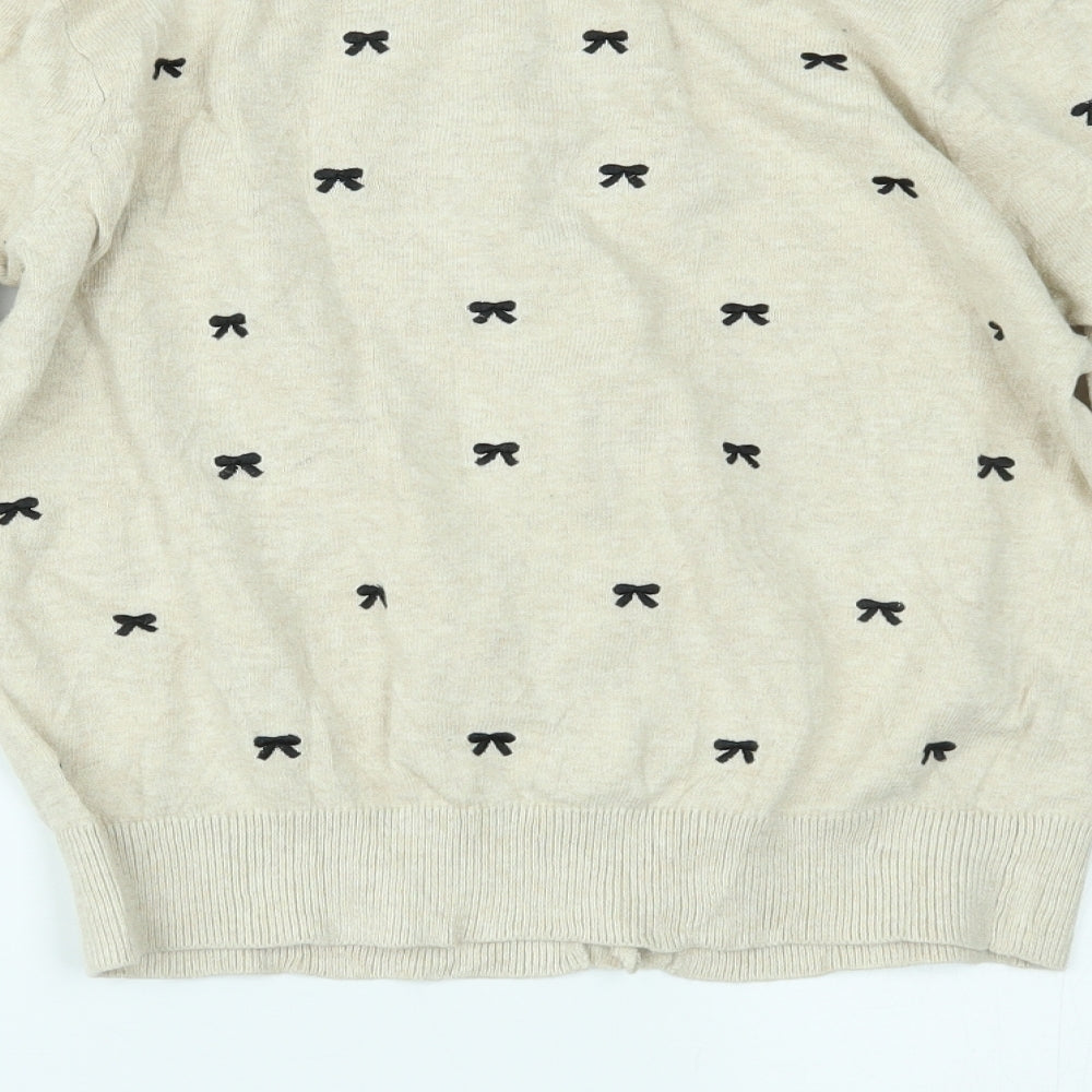 Primark Womens Beige   Cardigan Jumper Size 12