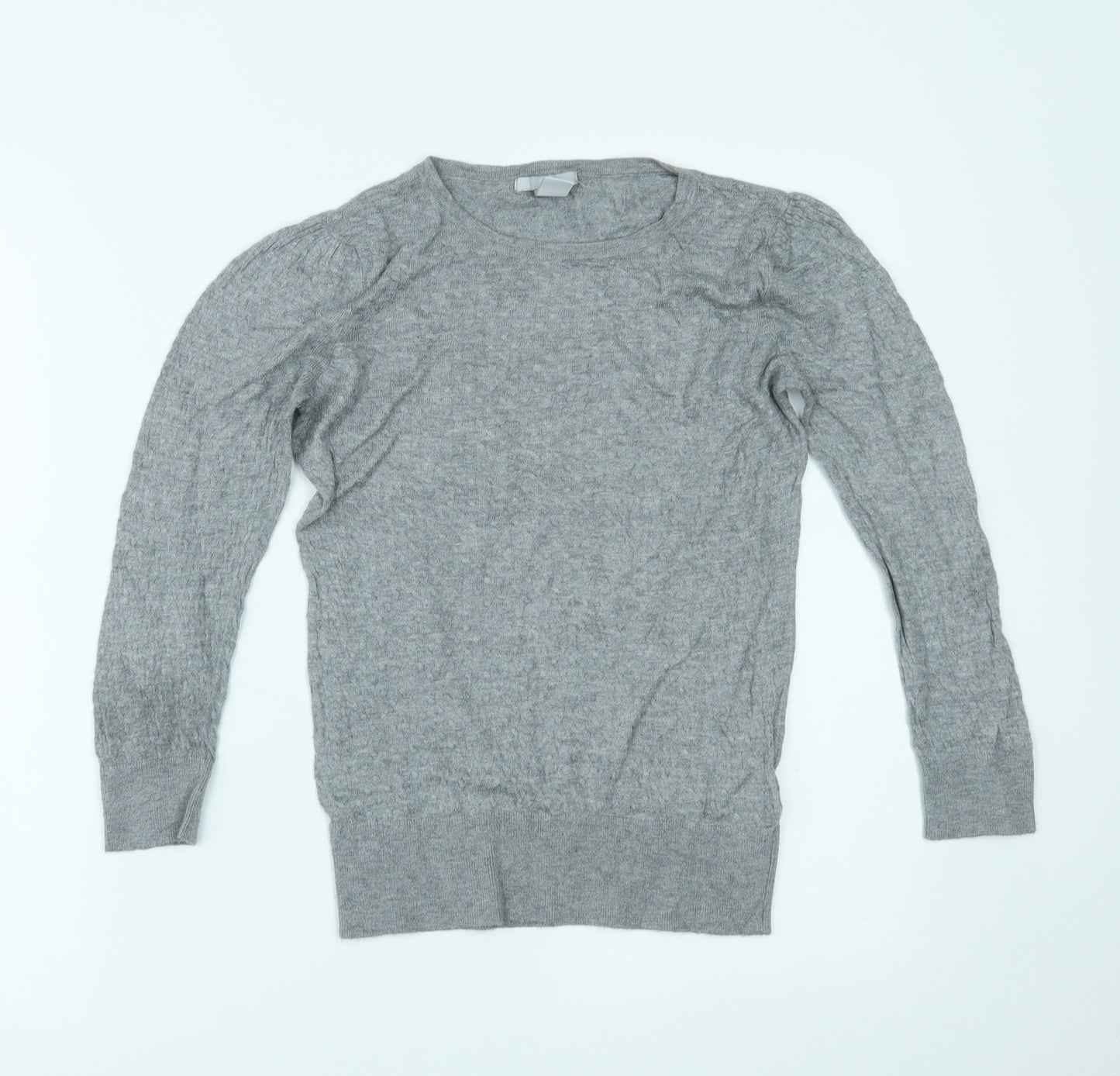 H&M Womens Grey   Basic Blouse Size S