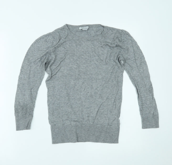 H&M Womens Grey   Basic Blouse Size S