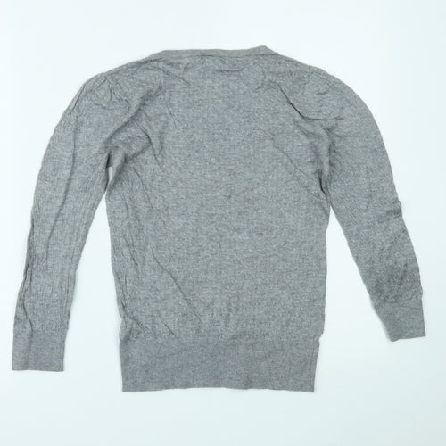 H&M Womens Grey   Basic Blouse Size S