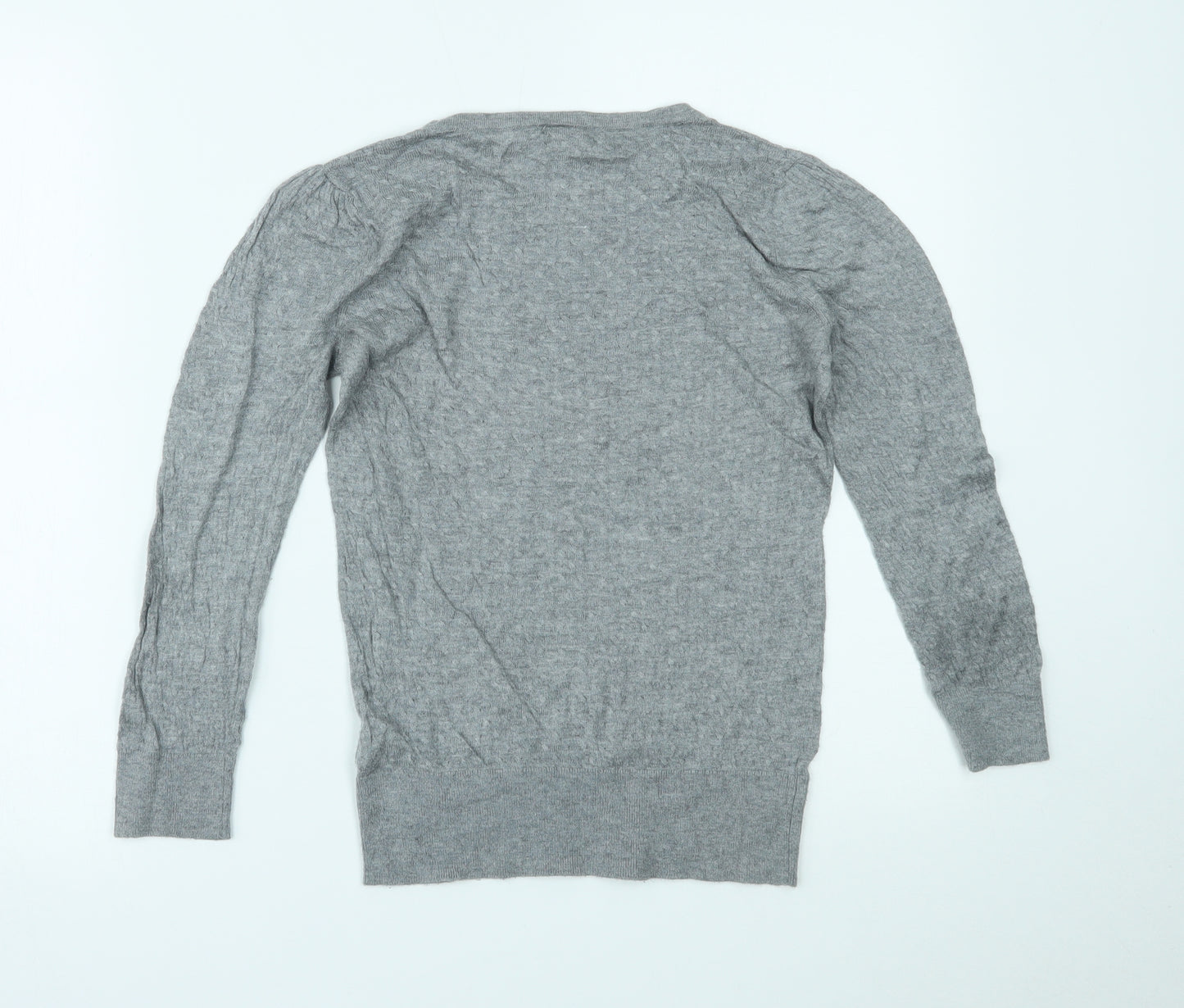 H&M Womens Grey   Basic Blouse Size S