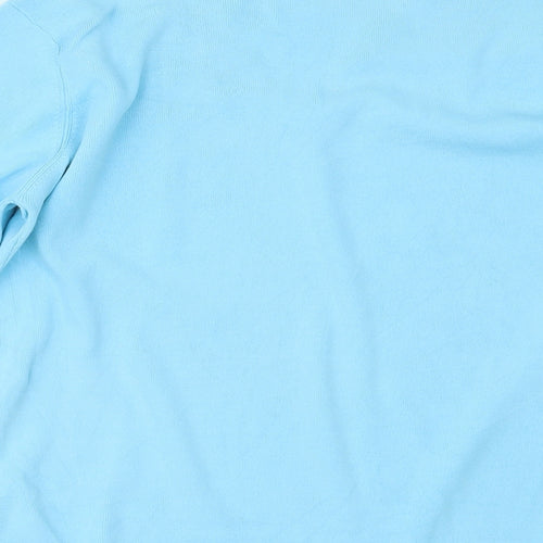 Frank Saul Womens Blue   Basic Blouse Size L