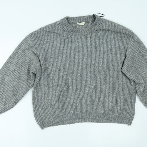 H&M Womens Grey   Pullover Jumper Size S