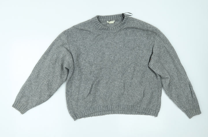 H&M Womens Grey   Pullover Jumper Size S