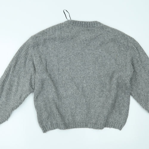 H&M Womens Grey   Pullover Jumper Size S
