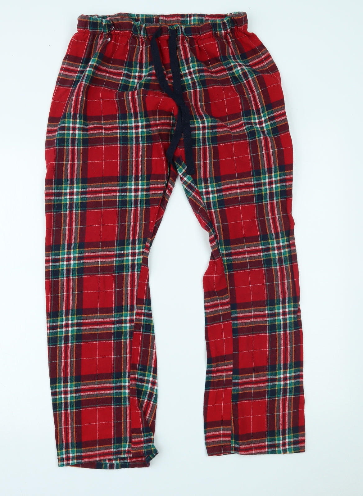 Primark Womens Red Plaid   Pyjama Pants Size M