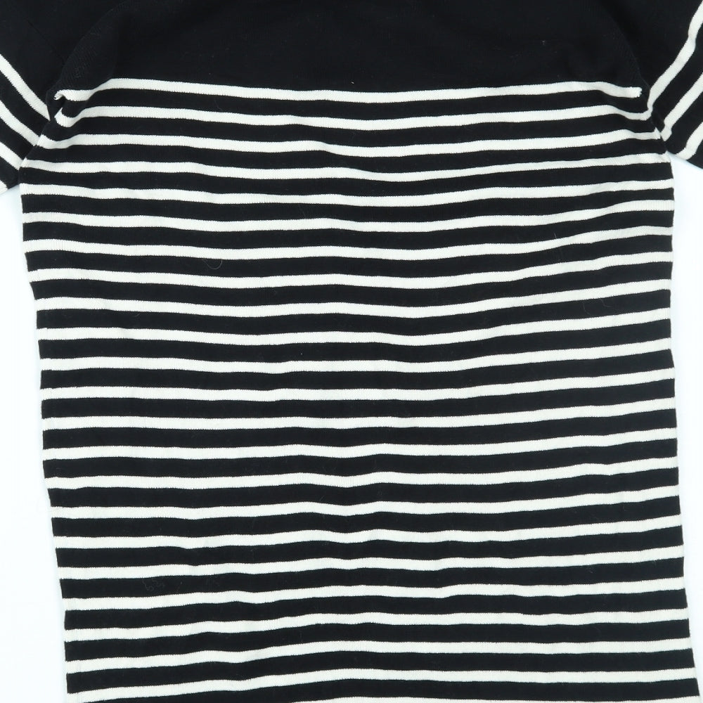 Primark Womens Black Striped  Jumper Dress  Size 14