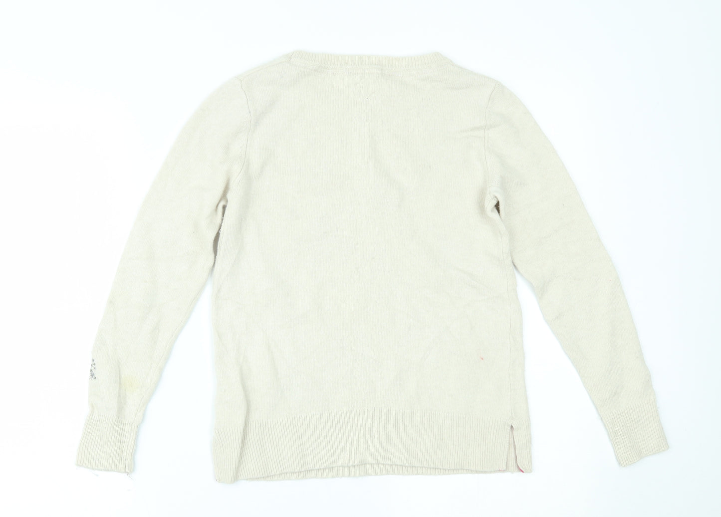White Stuff Womens Beige   Pullover Jumper Size 8