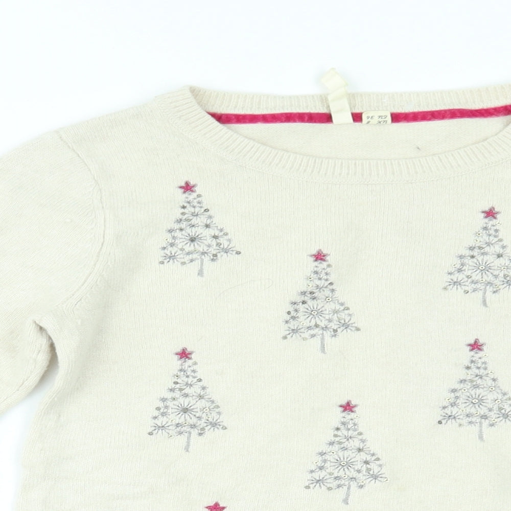 White Stuff Womens Beige   Pullover Jumper Size 8