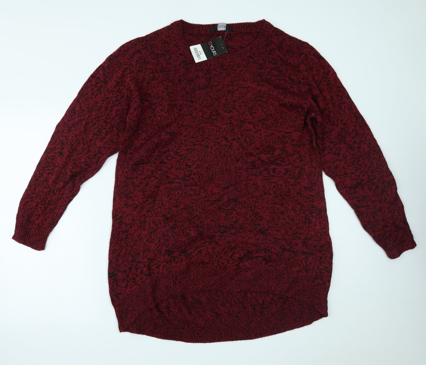 Yours Womens Red   Pullover Jumper Size 20