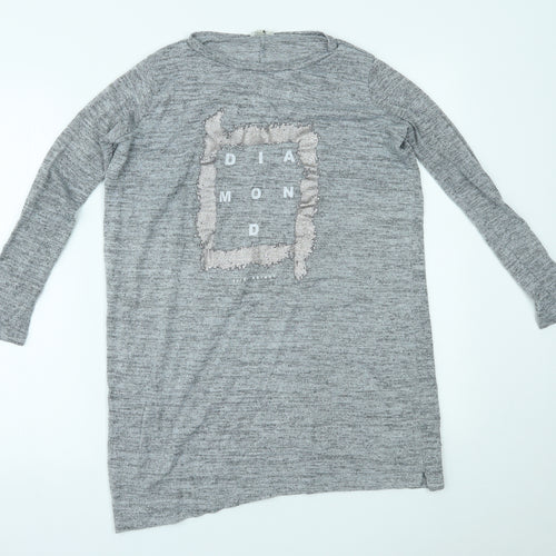 River Island Womens Grey   Basic Blouse Size 6