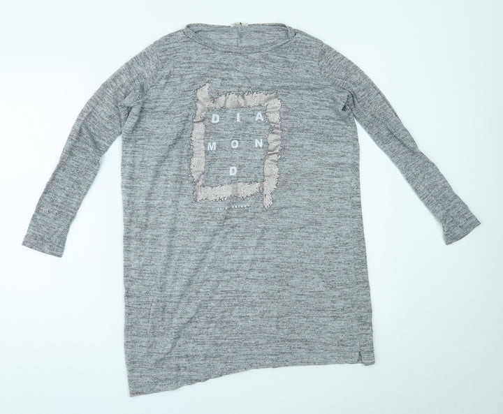 River Island Womens Grey   Basic Blouse Size 6