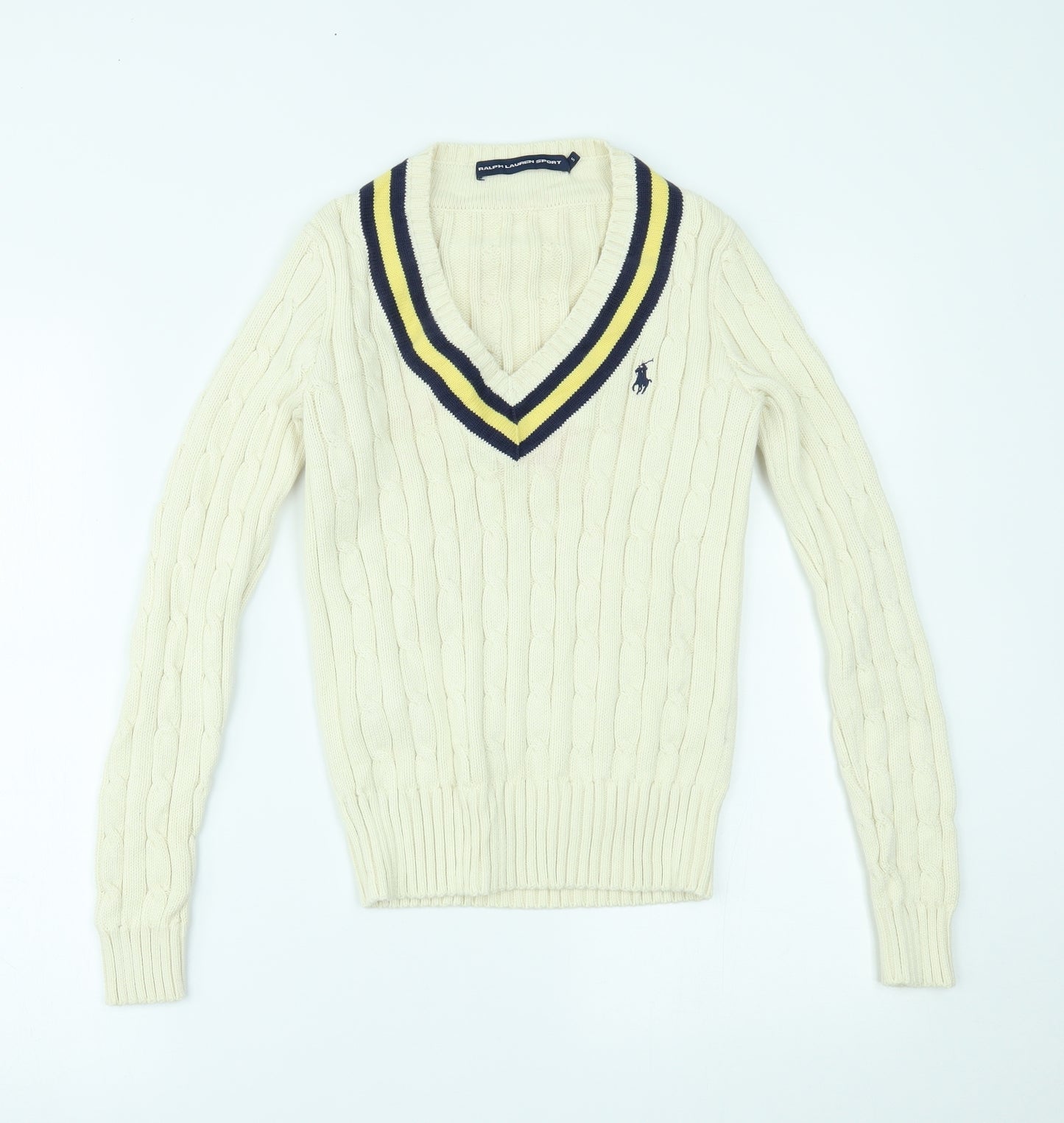 Ralph Lauren Sport Womens Ivory   Pullover Jumper Size S