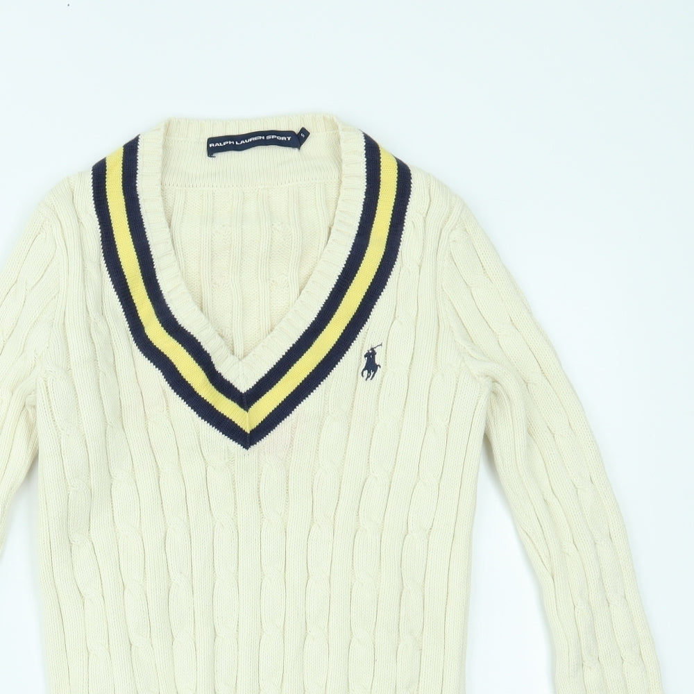 Ralph Lauren Sport Womens Ivory   Pullover Jumper Size S
