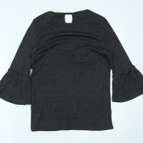 Spirit Womens Grey   Basic Blouse Size M