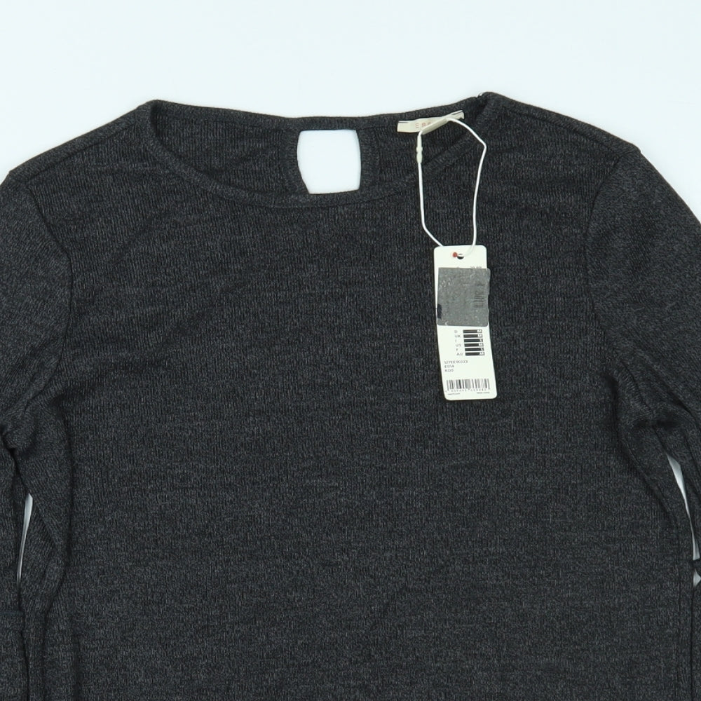 Spirit Womens Grey   Basic Blouse Size M