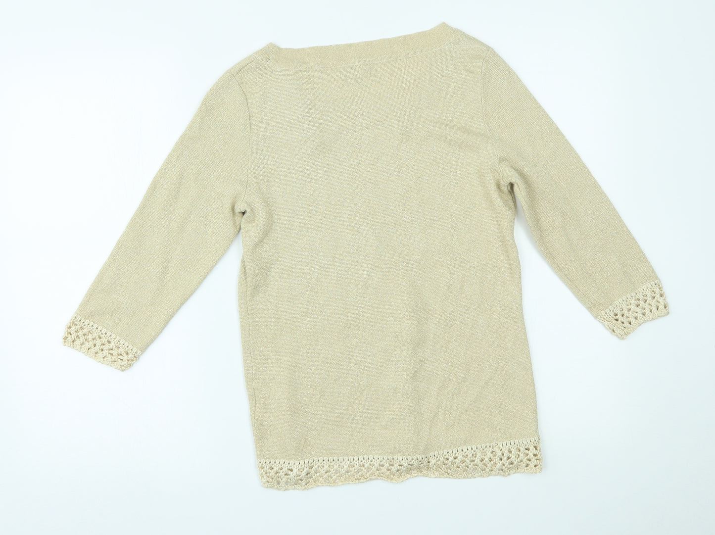 Soon Womens Beige   Basic Blouse Size 12