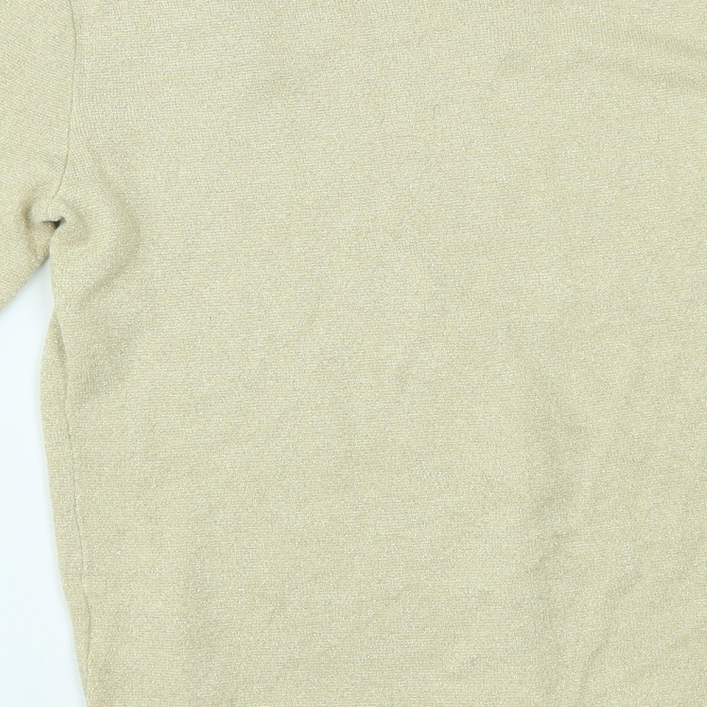 Soon Womens Beige   Basic Blouse Size 12