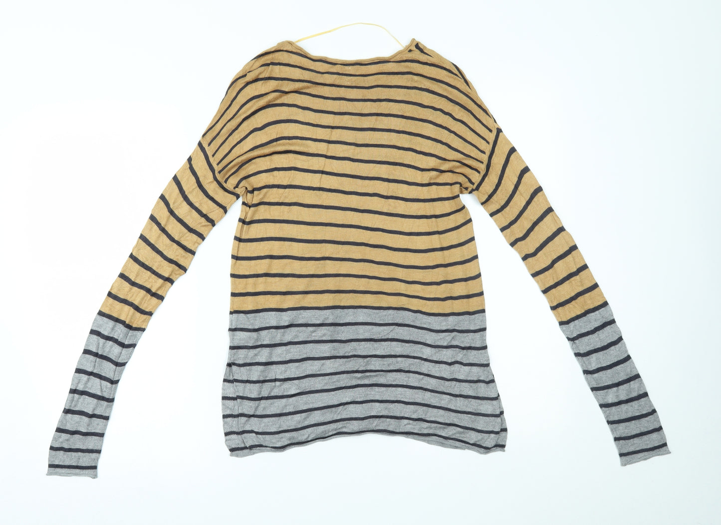 Preworn Womens Multicoloured Striped  Basic Blouse Size M