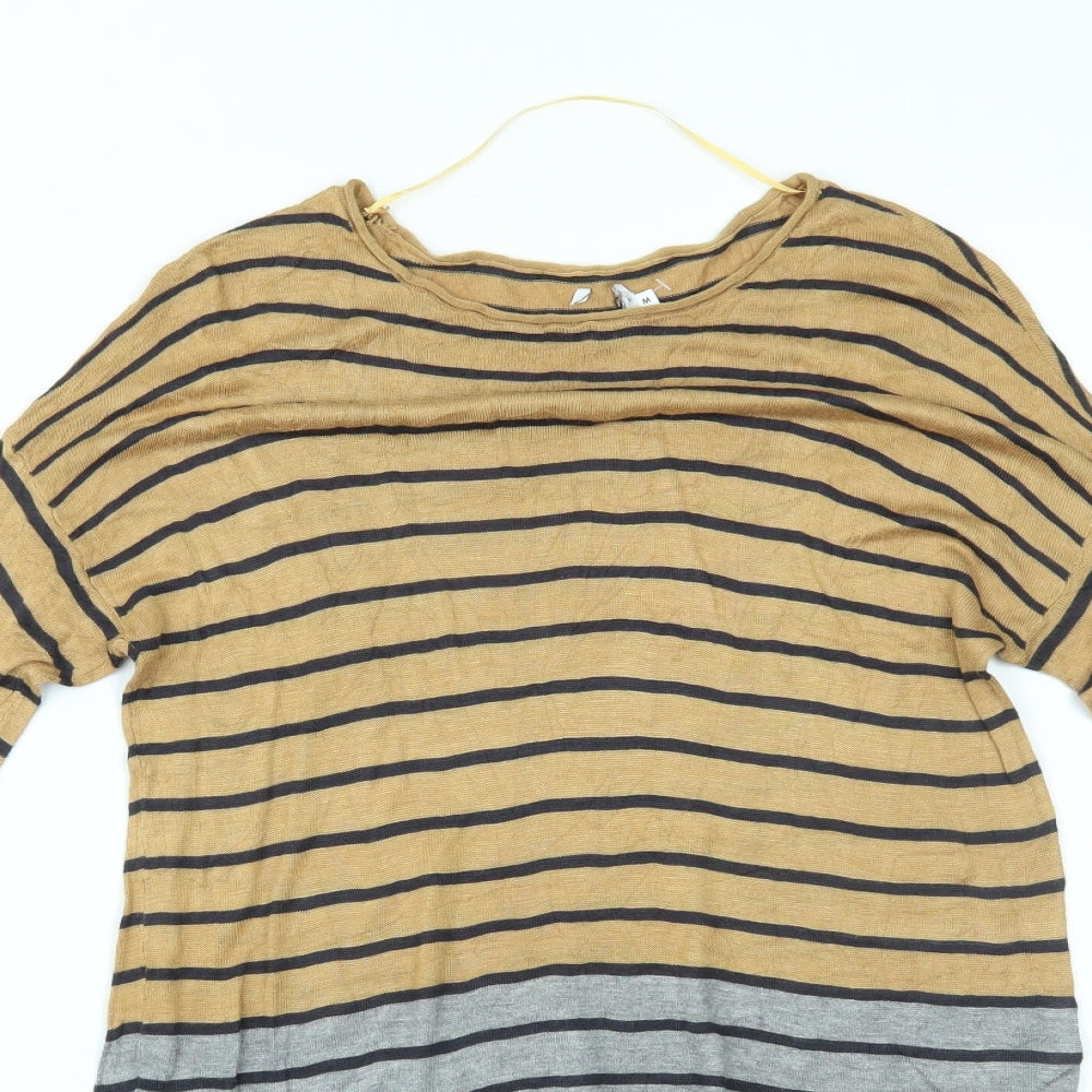 Preworn Womens Multicoloured Striped  Basic Blouse Size M