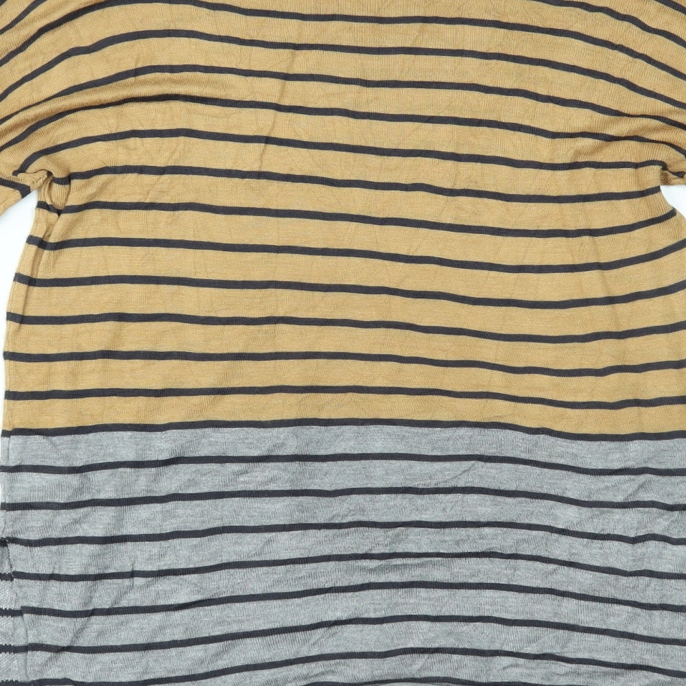 Preworn Womens Multicoloured Striped  Basic Blouse Size M