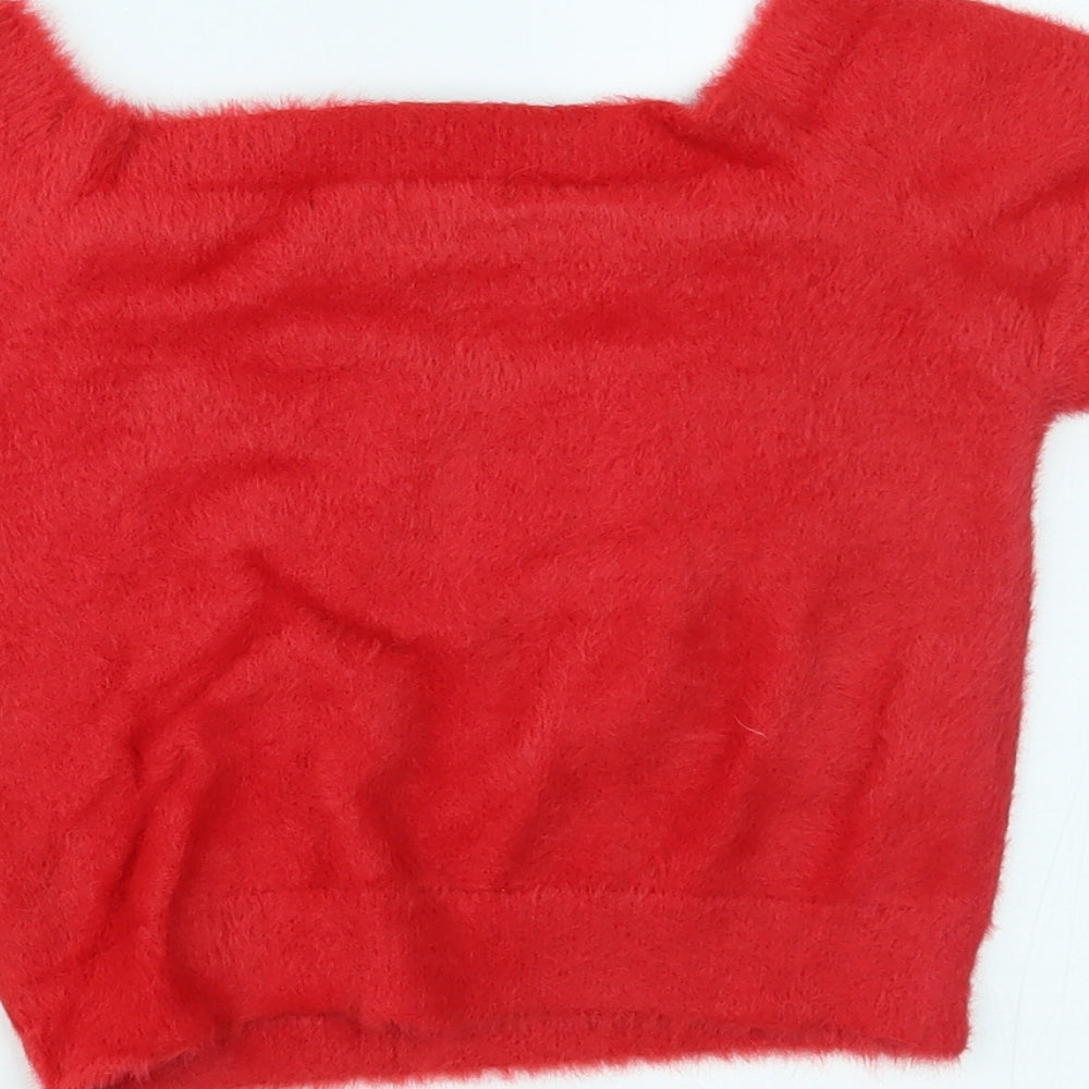 FOREVER 21 Womens Red   Cropped T-Shirt Size M