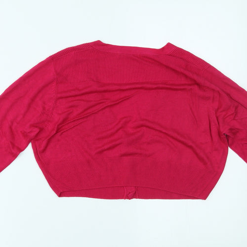 Marks and Spencer Womens Pink   Cardigan Jumper Size 14