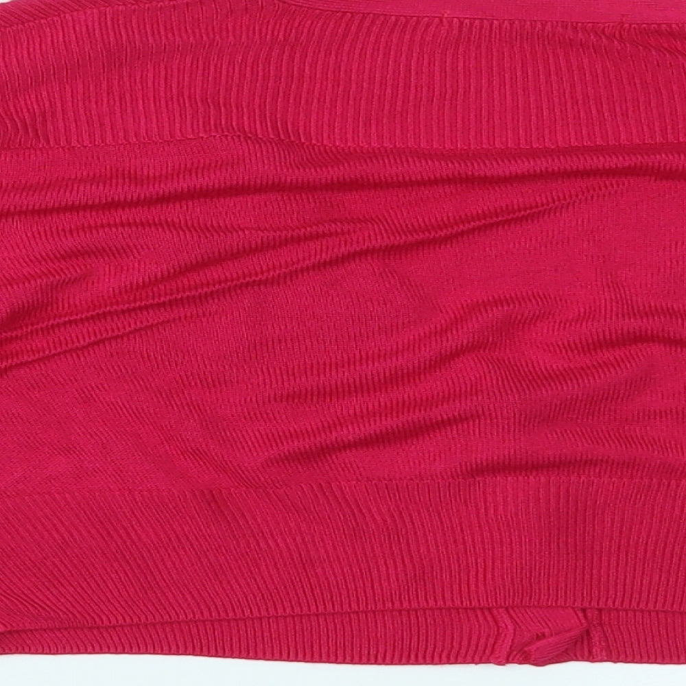 Marks and Spencer Womens Pink   Cardigan Jumper Size 14