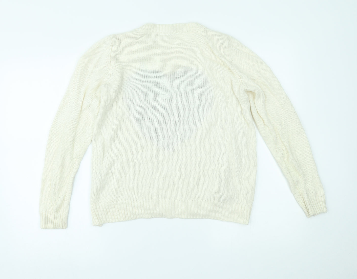 New Look Girls White   Pullover Jumper Size 12-13 Years