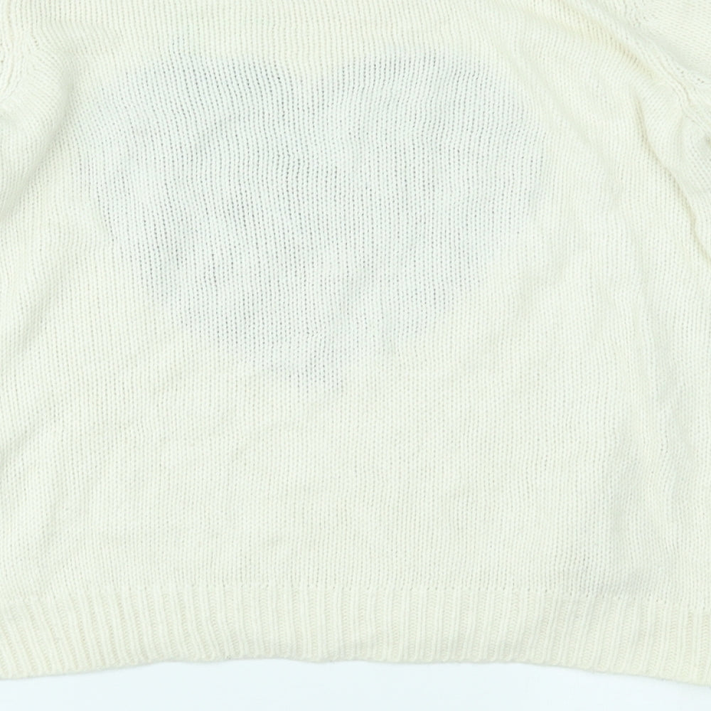 New Look Girls White   Pullover Jumper Size 12-13 Years