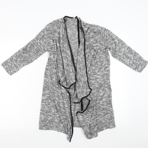 Miss Selfridge Womens Grey  Knit Cardigan Jumper Size S