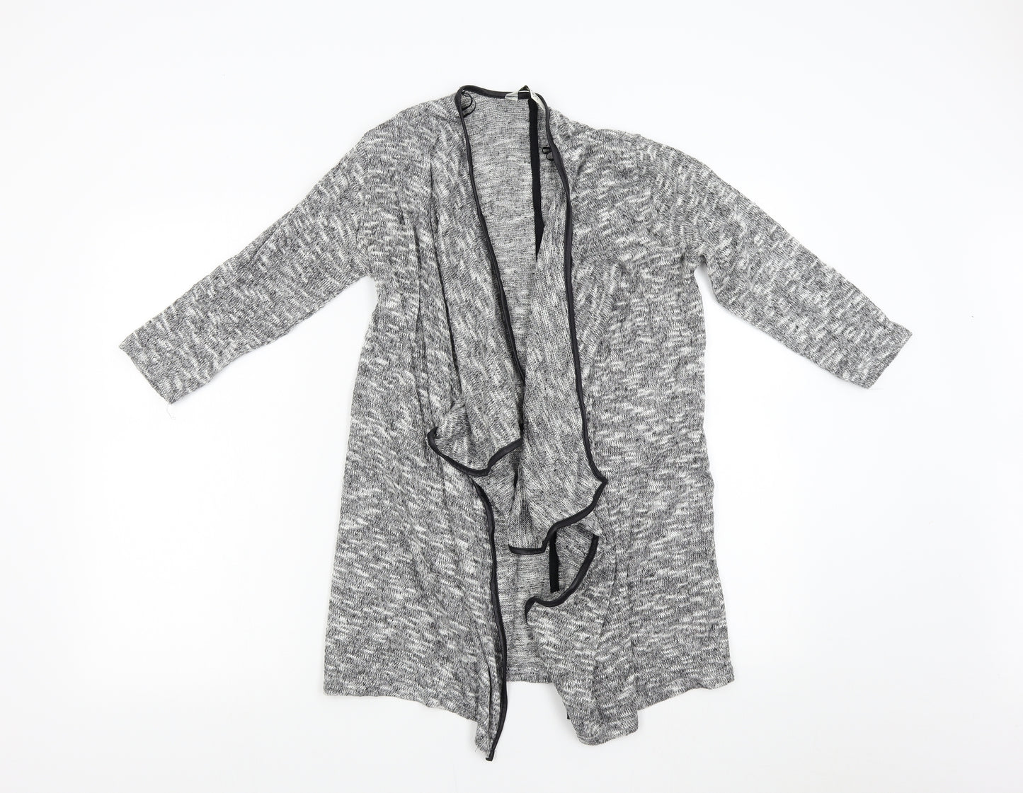 Miss Selfridge Womens Grey  Knit Cardigan Jumper Size S