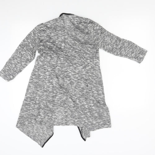 Miss Selfridge Womens Grey  Knit Cardigan Jumper Size S