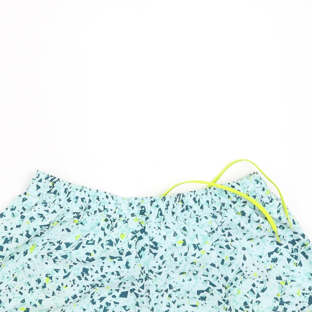 PUMA Womens Green Geometric  Hot Pants Shorts Size 10