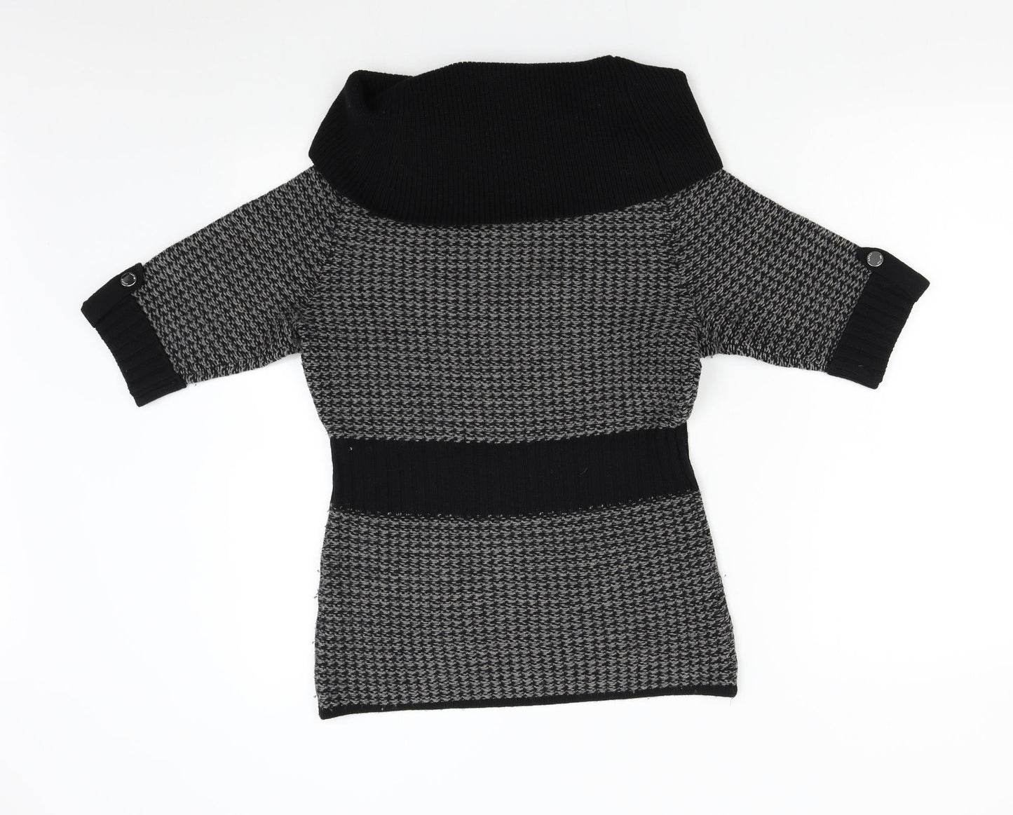 Karen Millen Womens Grey  Knit Pullover Jumper Size M