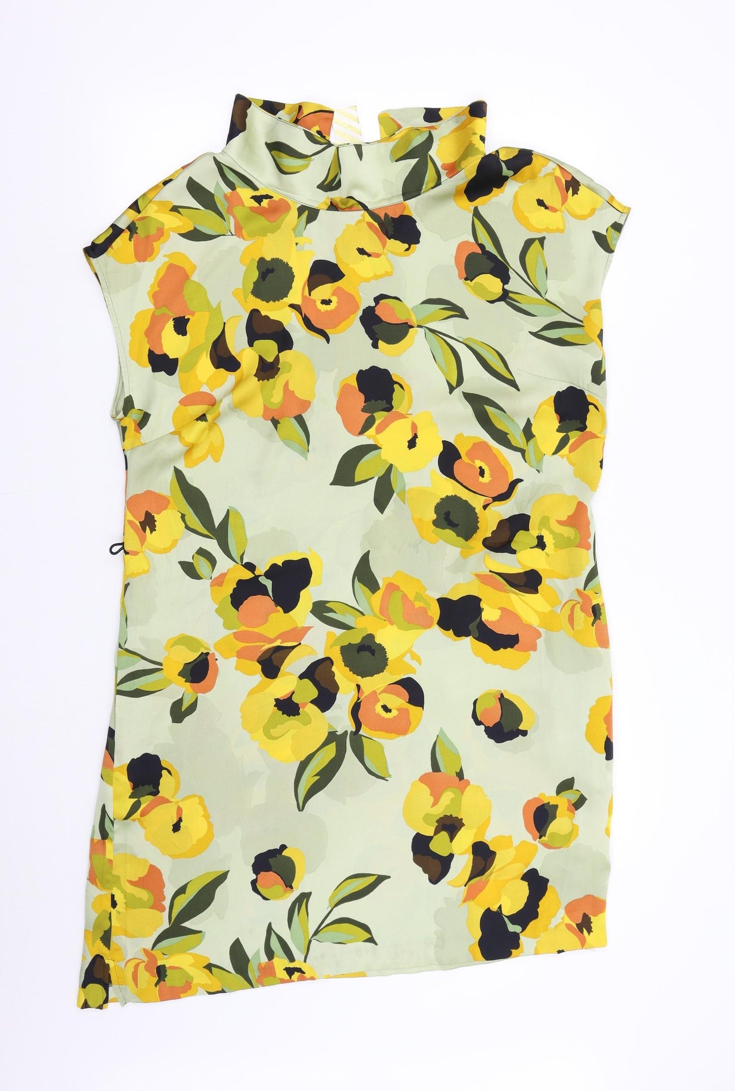 Clements Ribero Womens Green Floral  Slip Dress  Size 16