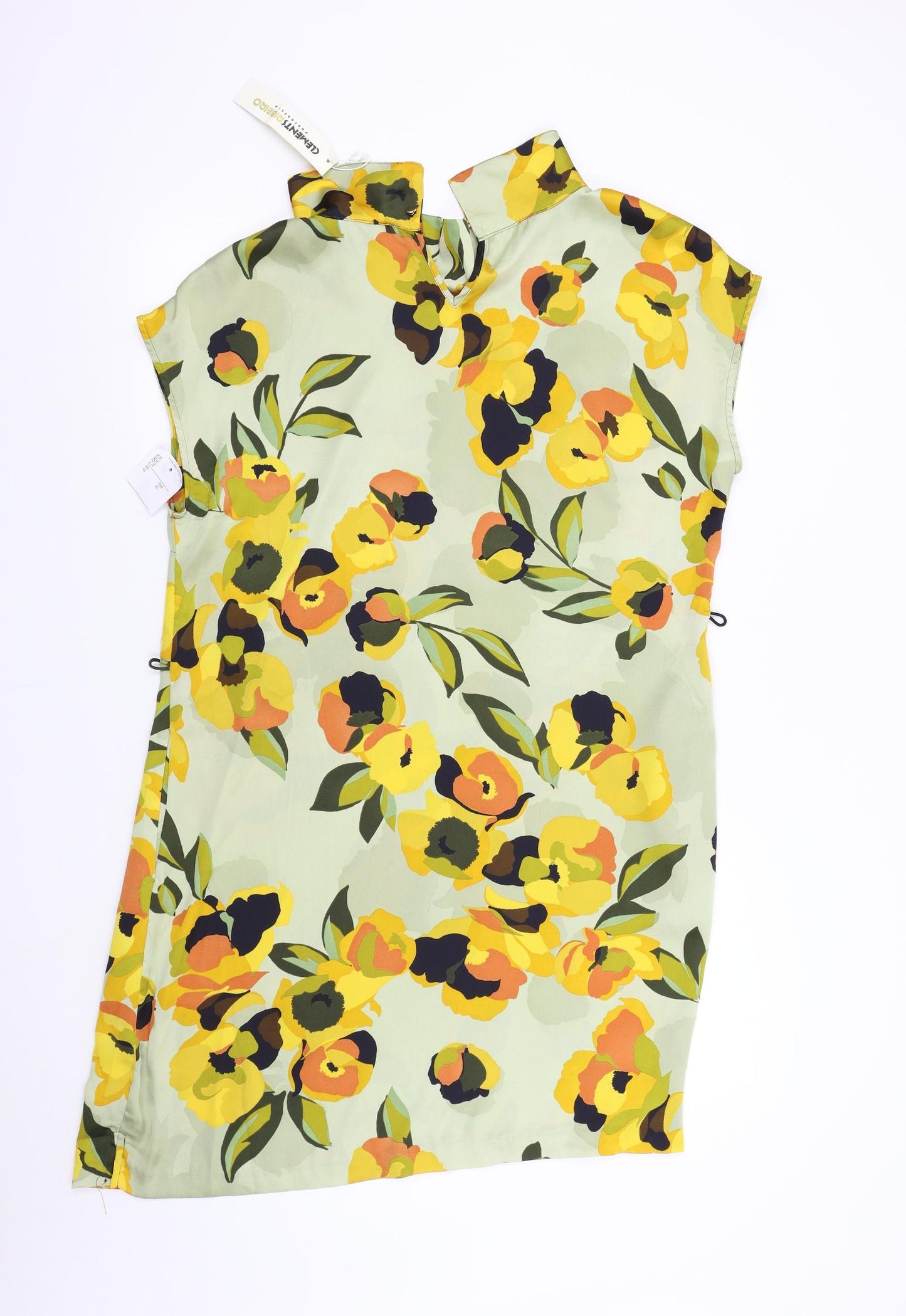 Clements Ribero Womens Green Floral  Slip Dress  Size 16