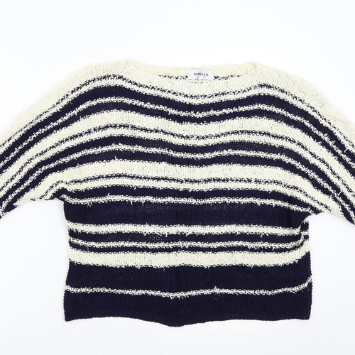 Isabella D Womens Multicoloured Striped  Pullover Jumper Size S