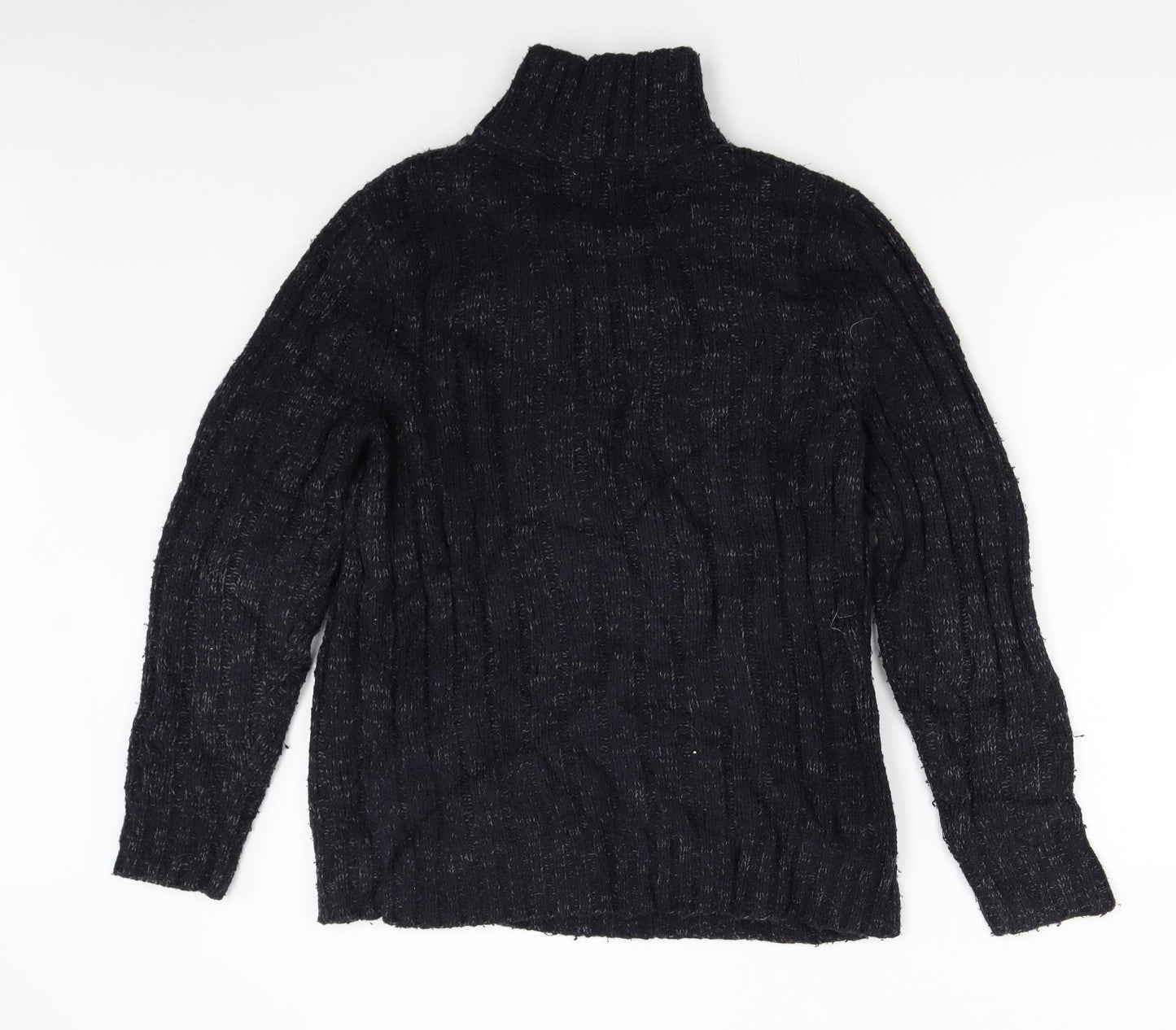 TU Mens Blue  Knit Henley Jumper Size S