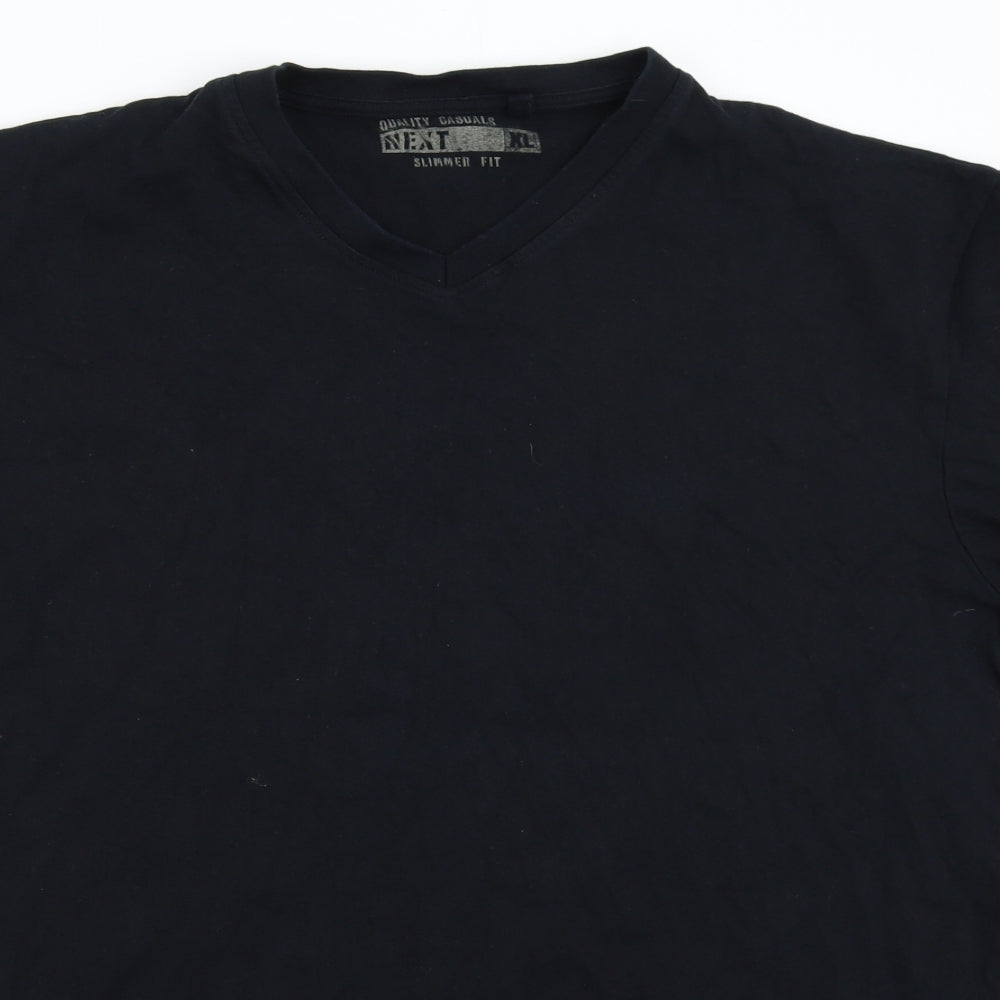 NEXT Mens Black    T-Shirt Size XL