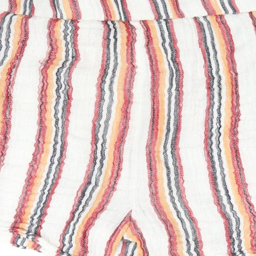 Matalan Womens Multicoloured Striped  Sweat Shorts Size 16