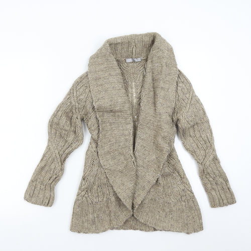 TU Womens Brown  Knit Cardigan Jumper Size S