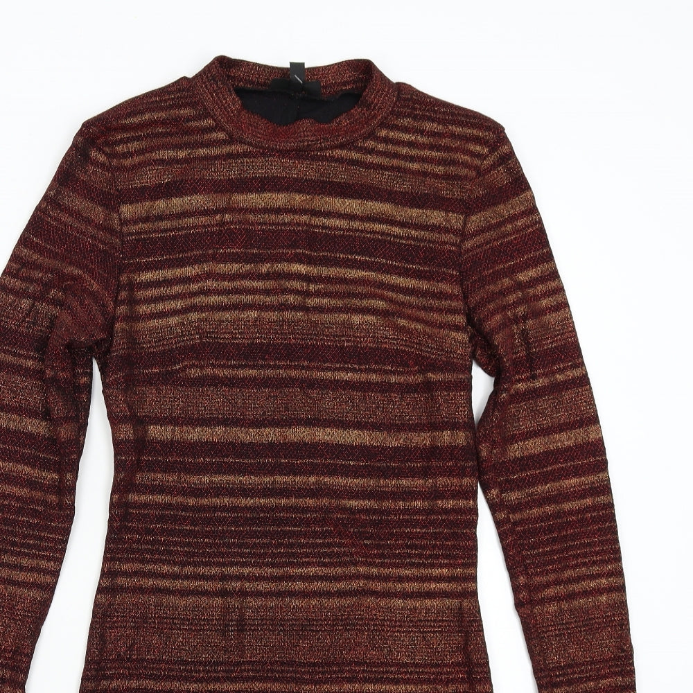 Topshop Womens Red   Jumper Dress  Size 10